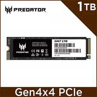 ACER Predator GM7 1TB M.2 PCIe Gen4x4 固態硬碟 全新品????門市優惠價1800 歷史價格詳細信息