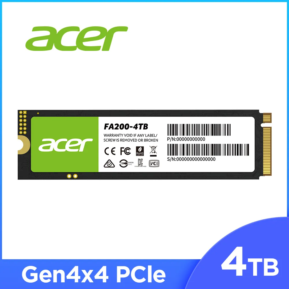 Acer FA100 256GB 512GB 1TB PCIe Gen3 M.2 SSD固態硬碟 歷史價格詳細信息