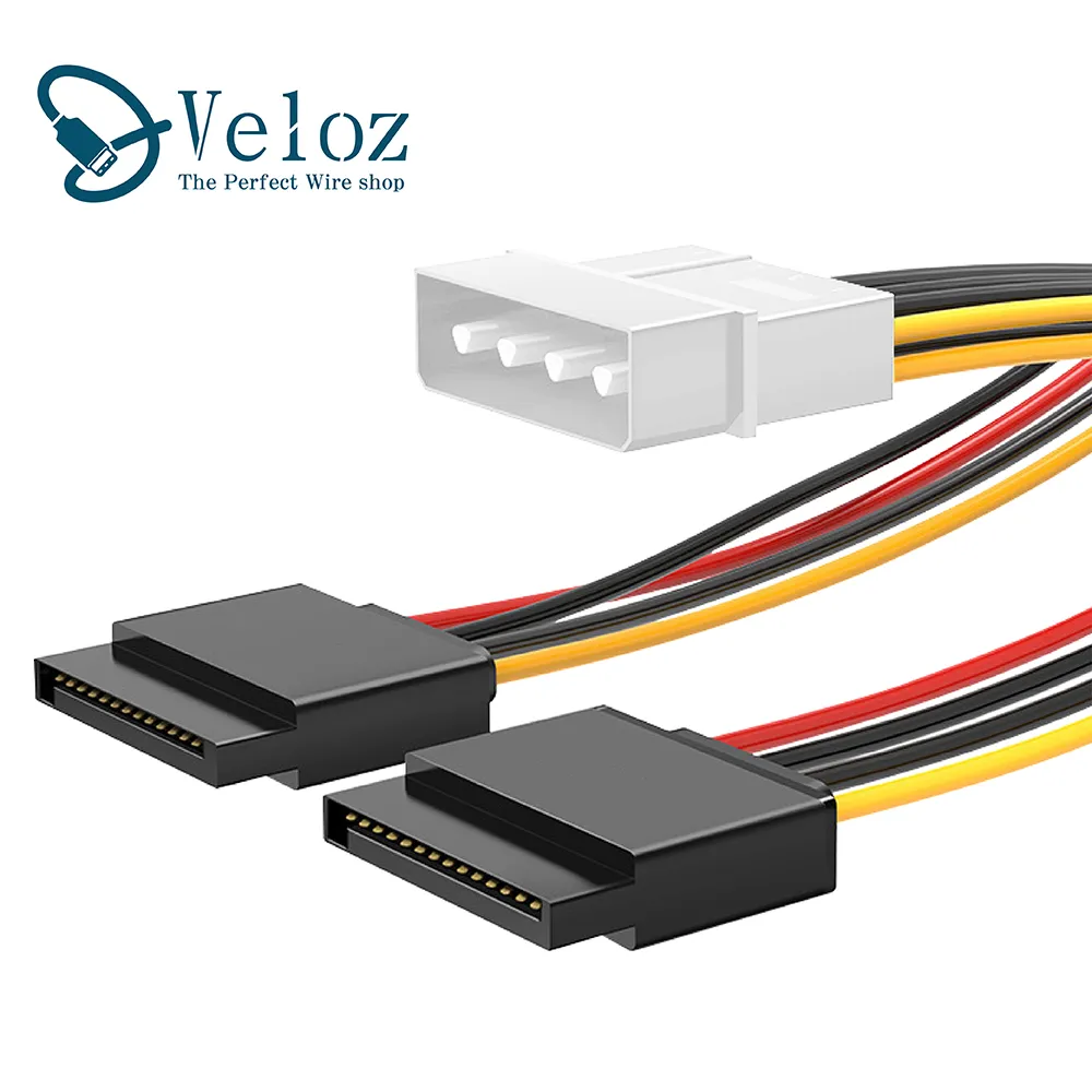 SATA轉大4PIN 15pin公轉4pin母線SATA轉D口電源線IDE轉SATA W101[322835] 歷史價格詳細信息