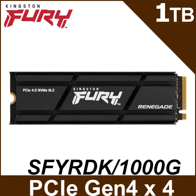 Kingston 金士頓 FURY Renegade SFYRS/1000G PCIe 4.0 NVMe M.2 SSD 歷史價格詳細信息