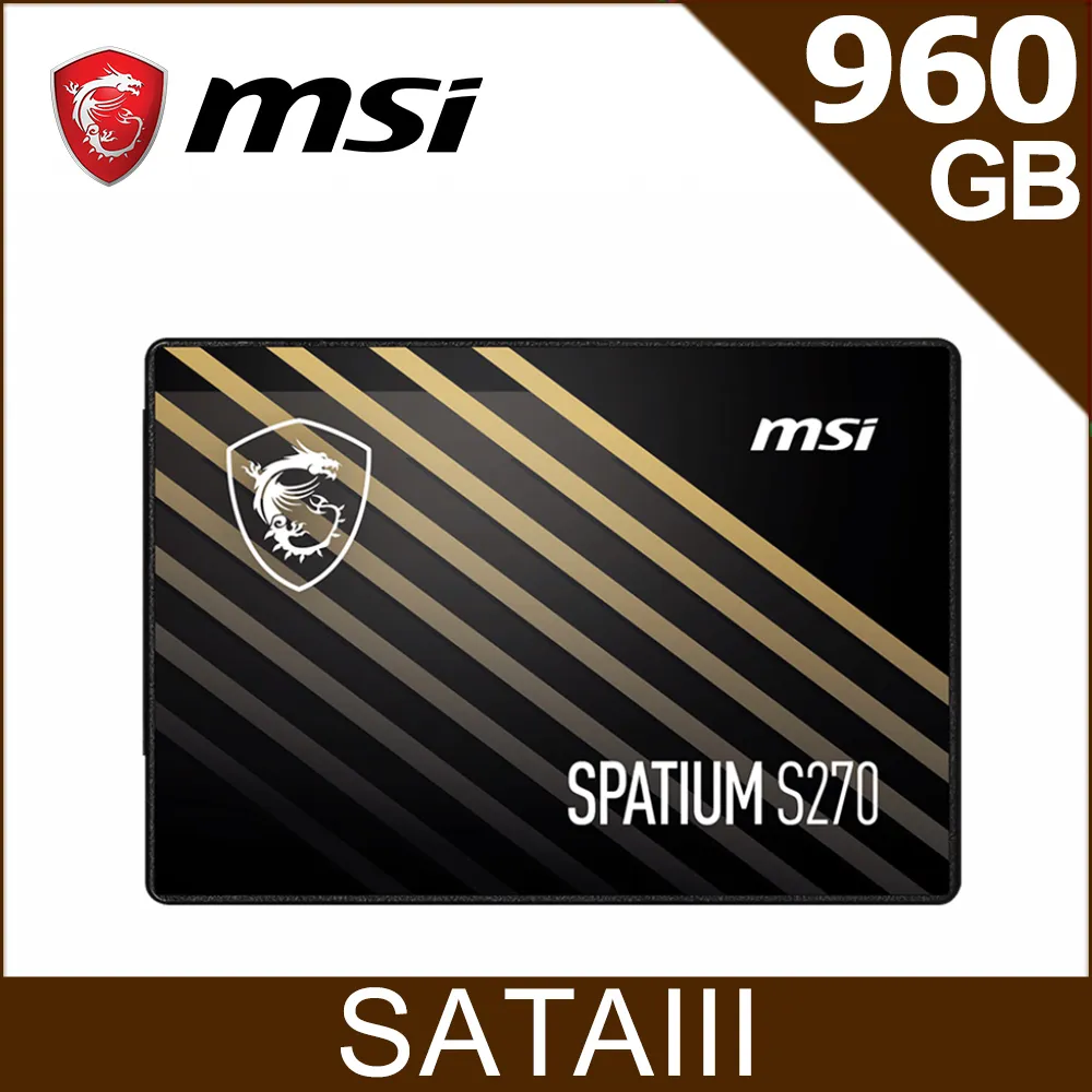 MSI 微星SPATIUM S270 960GB SATA 2.5-限時促銷 歷史價格詳細信息