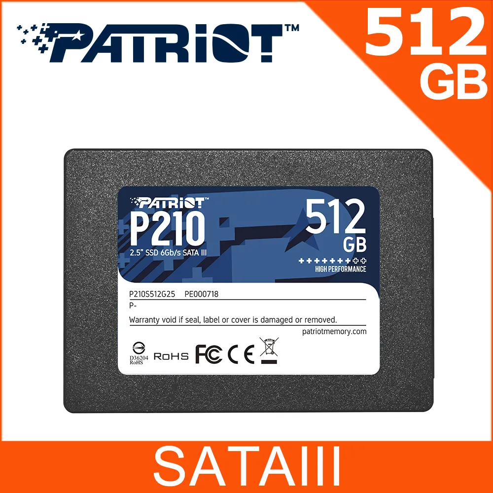 Patriot美商博帝 P210 2TB 2.5吋 SSD固態硬碟 歷史價格詳細信息