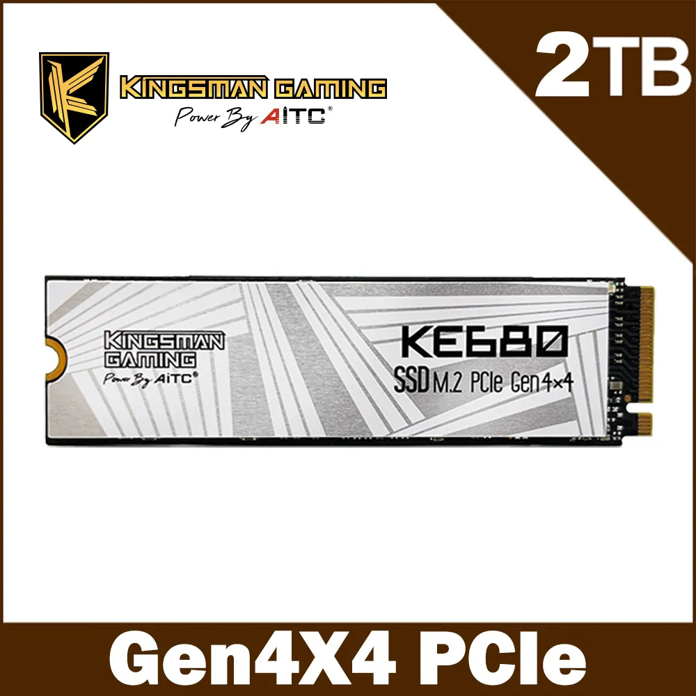 AITC 艾格 KINGSMAN KE680 2TB M.2 PCIe NVMe Gen4x4 SSD固態硬碟 歷史價格詳細信息