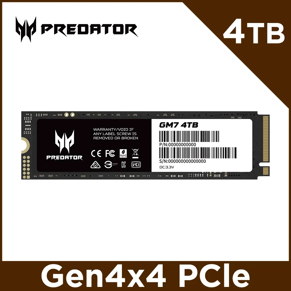 ACER Predator GM7 1TB M.2 PCIe Gen4x4 固態硬碟 全新品????門市優惠價1800 歷史價格詳細信息