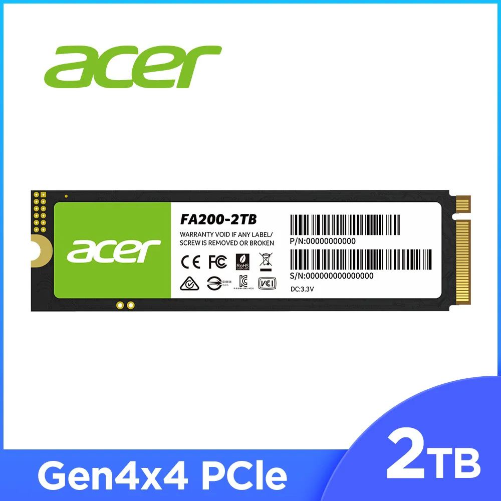 Acer FA100 256GB 512GB 1TB PCIe Gen3 M.2 SSD固態硬碟 歷史價格詳細信息