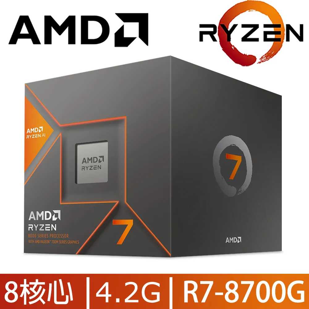 AMD Ryzen 7-8700G 4.2GHz 8核心 中央處理器 歷史價格詳細信息