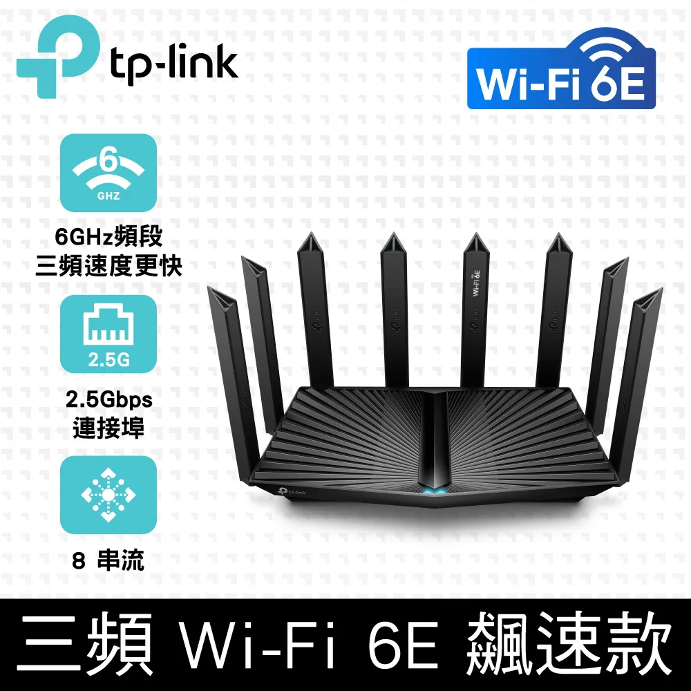 【TP-Link】Archer AXE95 WiFi 6E AXE7800 三頻USB3.0 Gigabit 無線網路路由器(Wi-Fi 6E分享器/支援MOD) 歷史價格詳細信息