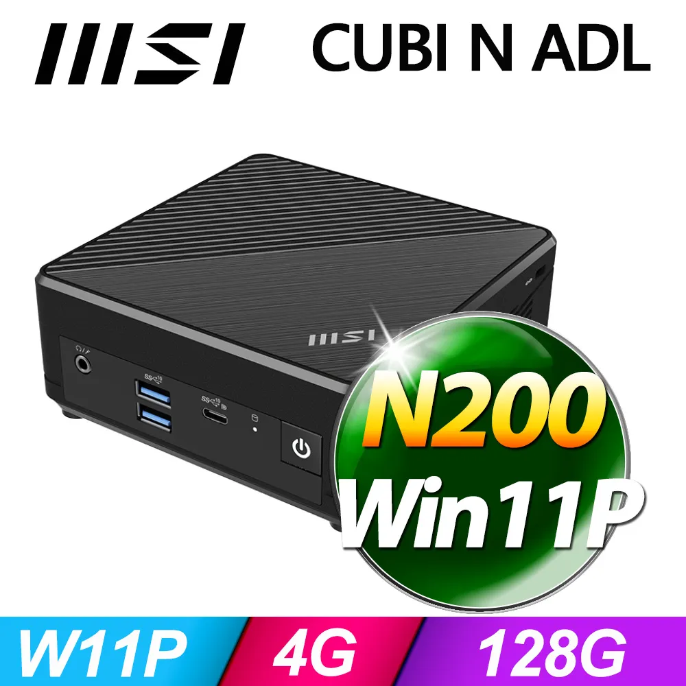 MSI CUBI N ADL-036TW(N100/4G/128G SSD/W11P) 歷史價格詳細信息