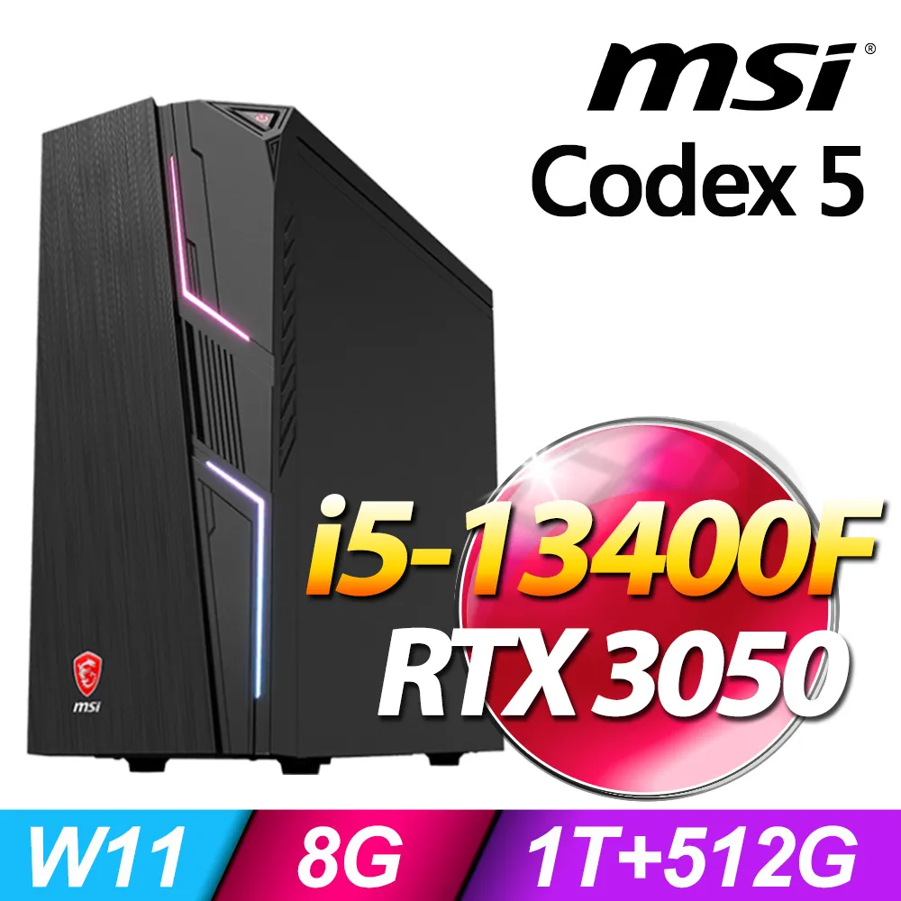 MSI MAG Codex 5 13-1613TW(i5-13400F/16G/1T SSD/GTX 1650/W11) 歷史價格詳細信息