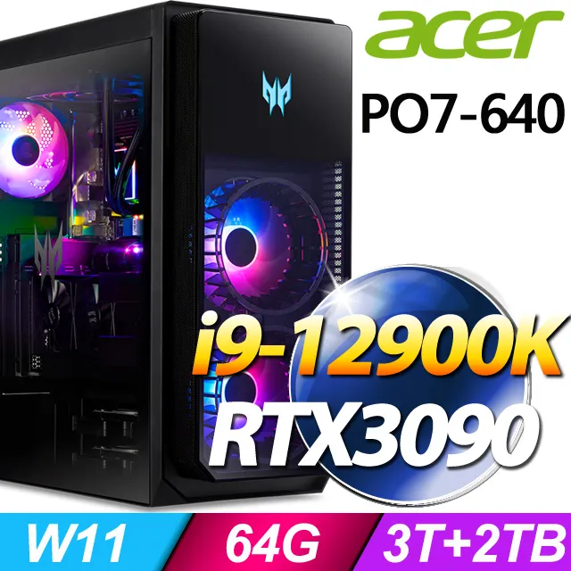 Acer PO7-650 電競桌機 (i9-13900KF/128G/4T+2TSSD/RTX4090_24G/W11) 歷史價格詳細信息
