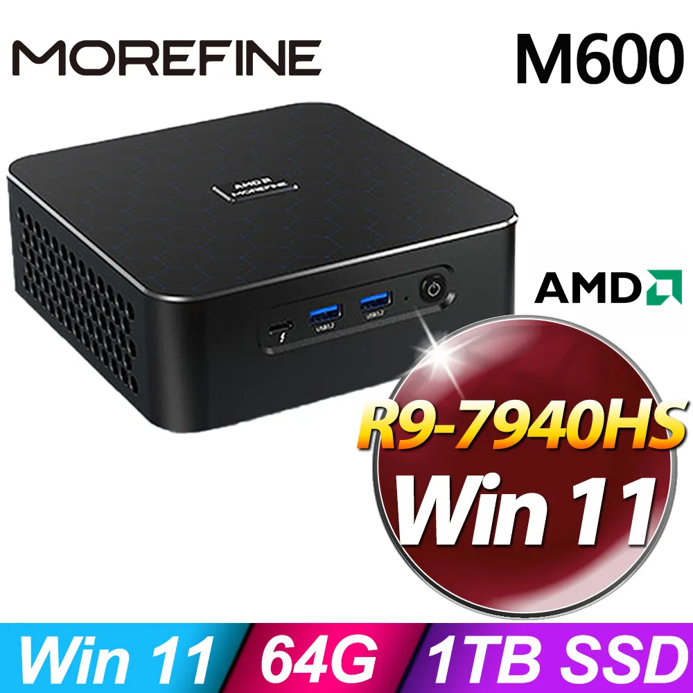 MOREFINE M600 迷你電腦(R9-7940HS/16G/256G SSD/W11) 歷史價格詳細信息