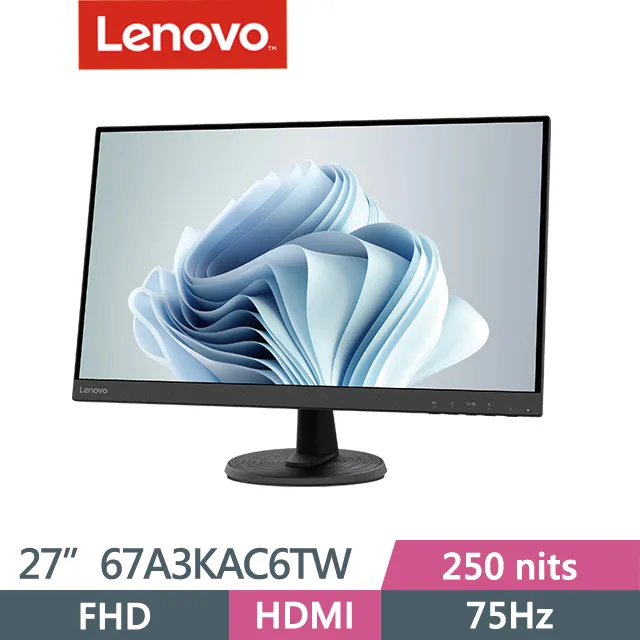 【Lenovo】D27-40 27型螢幕(5m/75Hz/FreeSync) 歷史價格詳細信息