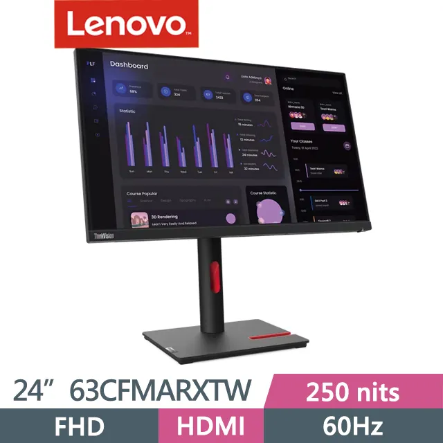 【Lenovo】T24i-30平面商用護眼螢幕(24型/FHD/60Hz/4ms/IPS) 歷史價格詳細信息