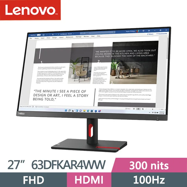 【Lenovo】S27i-30平面商用護眼螢幕(27型/FHD/100Hz/4ms/IPS) 歷史價格詳細信息