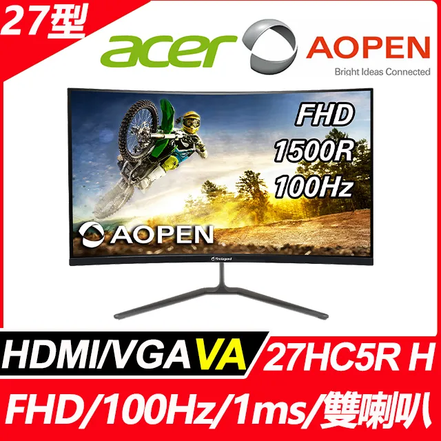 AOPEN 27HC5R 曲面螢幕 (27吋/FHD/HDMI/喇叭/VA) 歷史價格詳細信息
