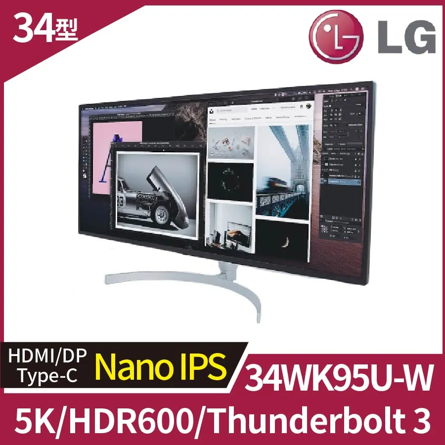 LG 34WK95U-W 34吋【5K IPS多工電競螢幕】21:9/廣色域/低藍光護眼/內建中低音喇叭/電腦螢幕 歷史價格詳細信息