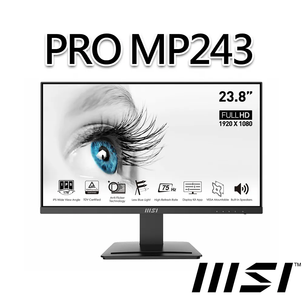 msi微星 PRO MP243X 23.8吋 螢幕 歷史價格詳細信息