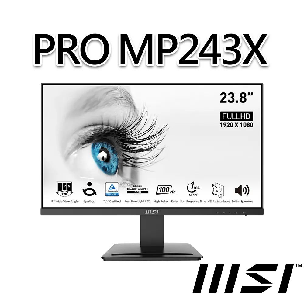 msi微星 PRO MP241X 23.8吋 螢幕 歷史價格詳細信息