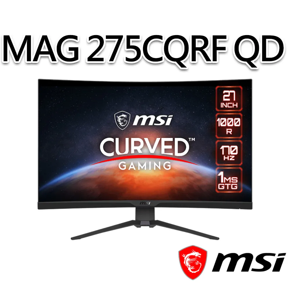 MSI 微星 MAG 275CQRXF 27吋 2K曲面電競螢幕/VA/1ms/240Hz【GAME休閒館】 歷史價格詳細信息