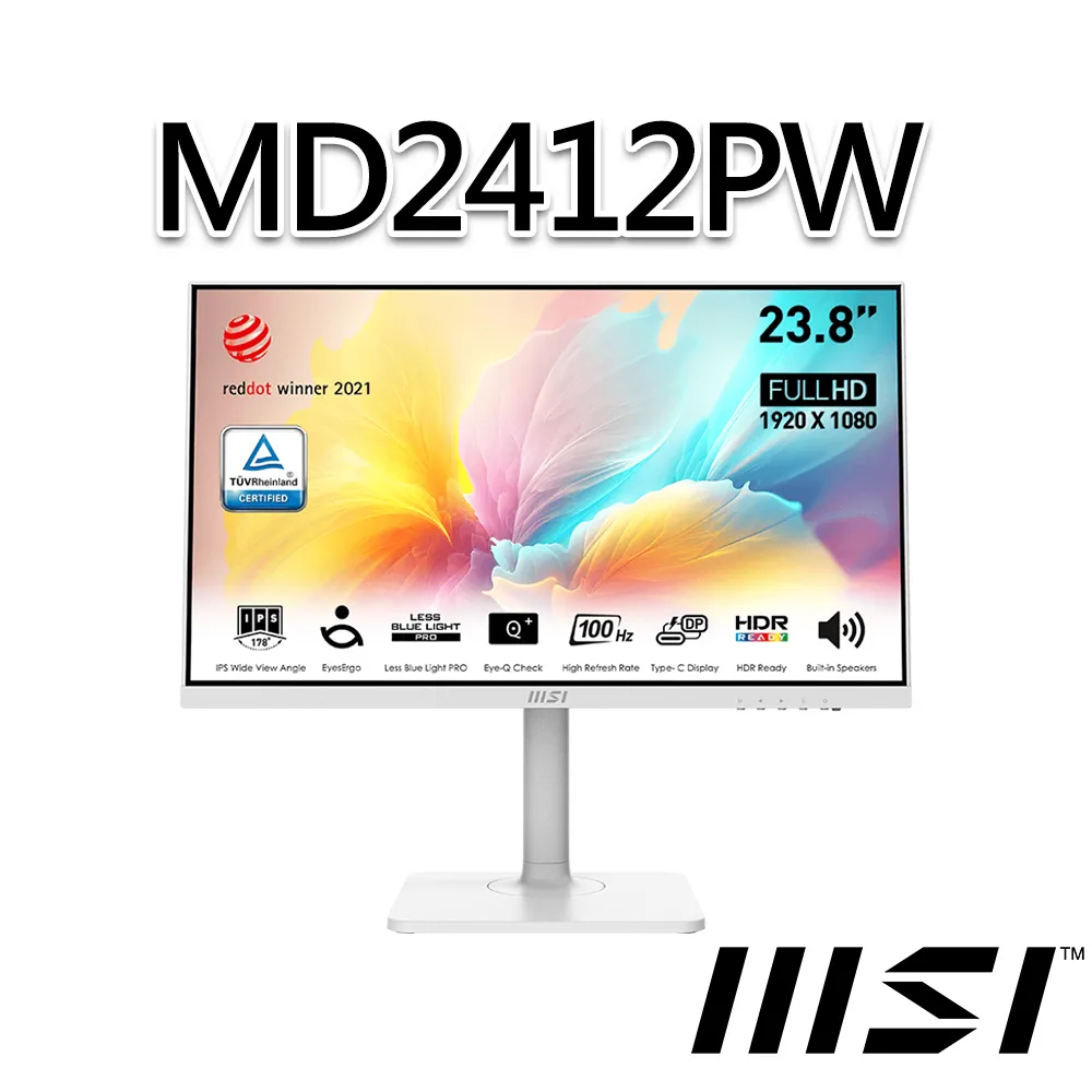 MSI 微星 Modern MD2412PW 電腦螢幕 24吋 100Hz 內建喇叭 電競螢幕 歷史價格詳細信息