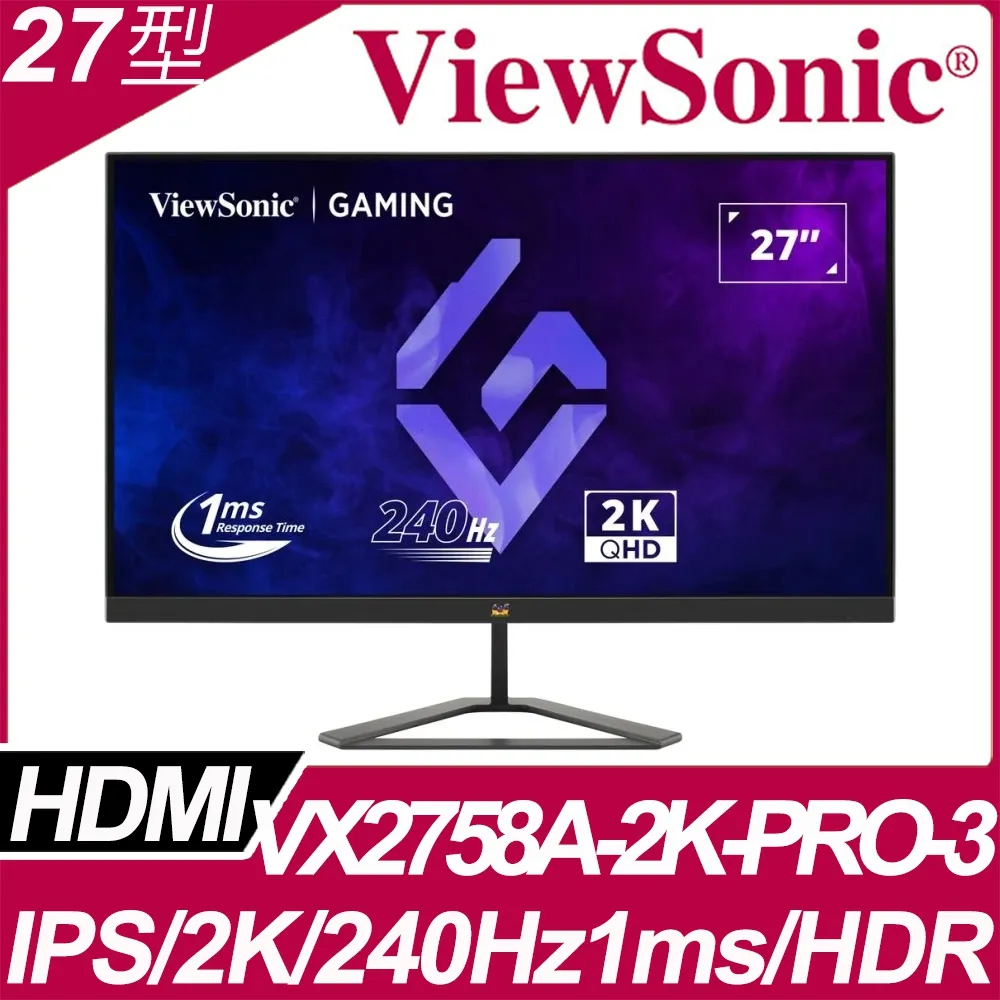 ViewSonic VX2758A-2K-PRO-2 HDR電競螢幕(27型/2K/170Hz/1ms/IPS) 歷史價格詳細信息
