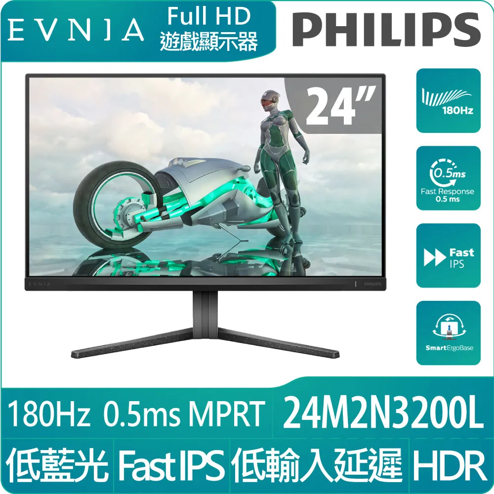 PHILIPS 24M2N3200L HDR電競螢幕(24型/FHD/180Hz/0.5ms/IPS) 歷史價格詳細信息