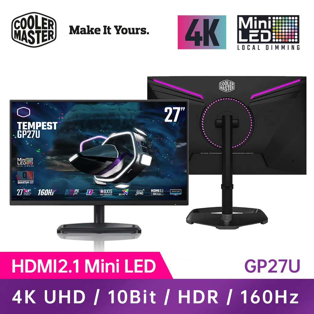 Cooler Master 酷碼 GP27Q MiniLed 電競螢幕(27型/2K/165Hz/1ms/HDMI/DP/IPS/Type-C) 歷史價格詳細信息