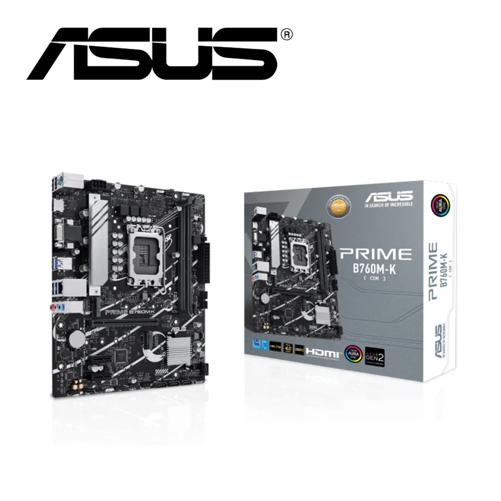 華碩Prime B760M AYW WiFi D4 D5 哎喲喂主板搭配12400F 套裝 歷史價格詳細信息