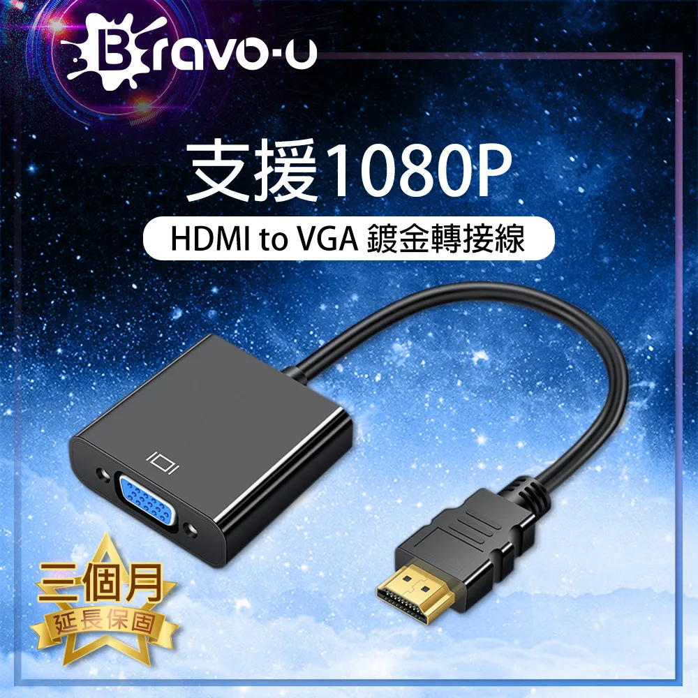 Bravo-u HDMI(公) to VGA(母) 鍍金轉接頭(白) 歷史價格詳細信息