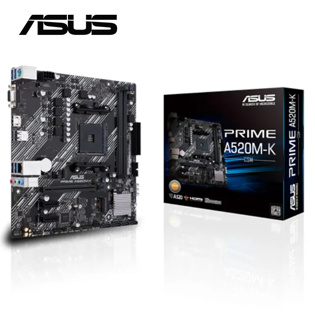 ASUS PRIME A520M-K 主機板 AMD A520 Ryzen AM4 mATX 廠商直送 現貨 歷史價格詳細信息