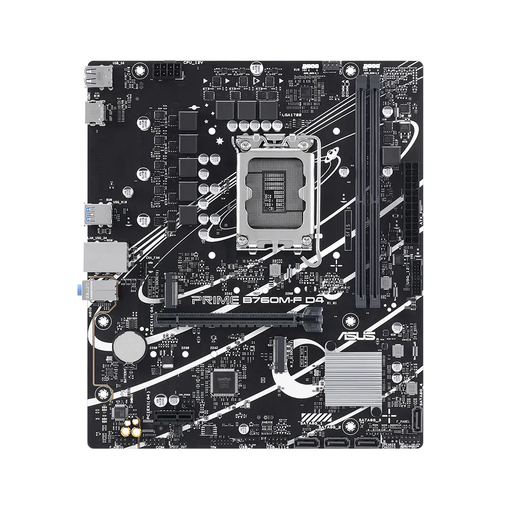 華碩Prime B760M AYW WiFi D4 D5 哎喲喂主板搭配12400F 套裝 歷史價格詳細信息