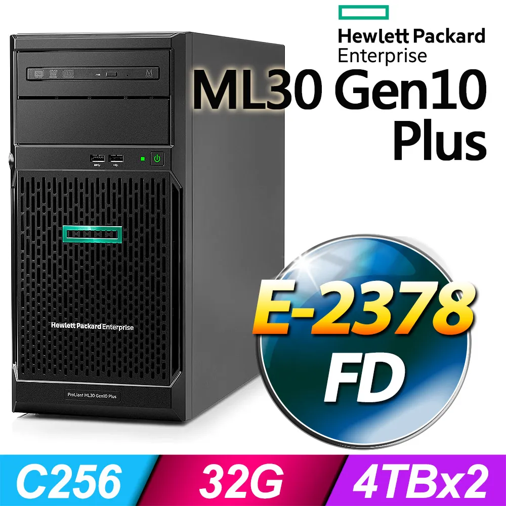 (商用)HPE ML30 Gen10 Plus 伺服器(E-2378/32G/8T/FD) 歷史價格詳細信息