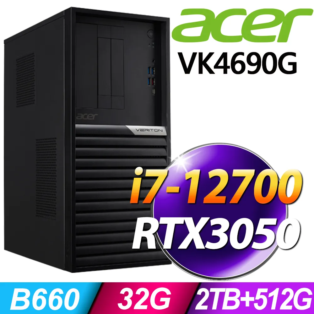 (商用)Acer Veriton VM4690G (i3-12100/8G/1TB+256G SSD/W11P) 歷史價格詳細信息