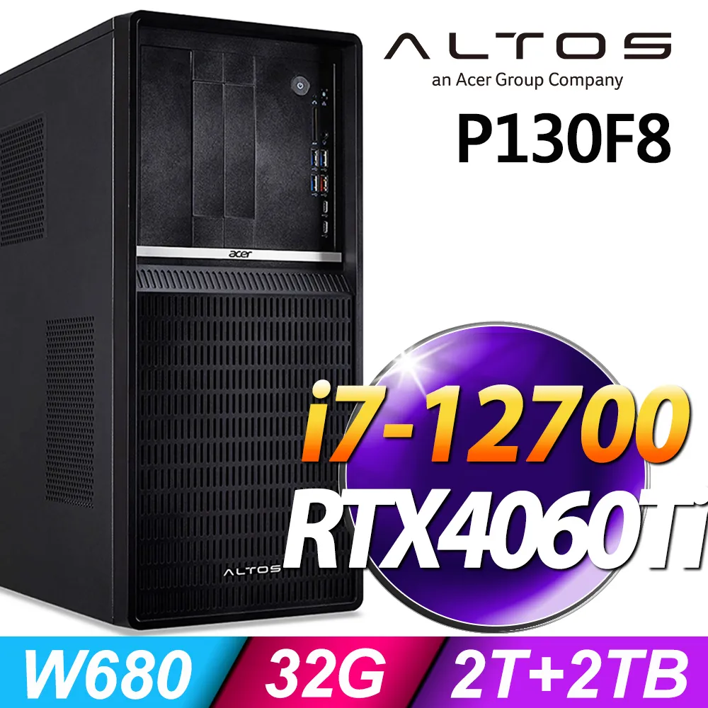 (商用)Acer Altos P130 F8(i7-12700/32G/1TB SSD/RTX3090/W11P) 歷史價格詳細信息