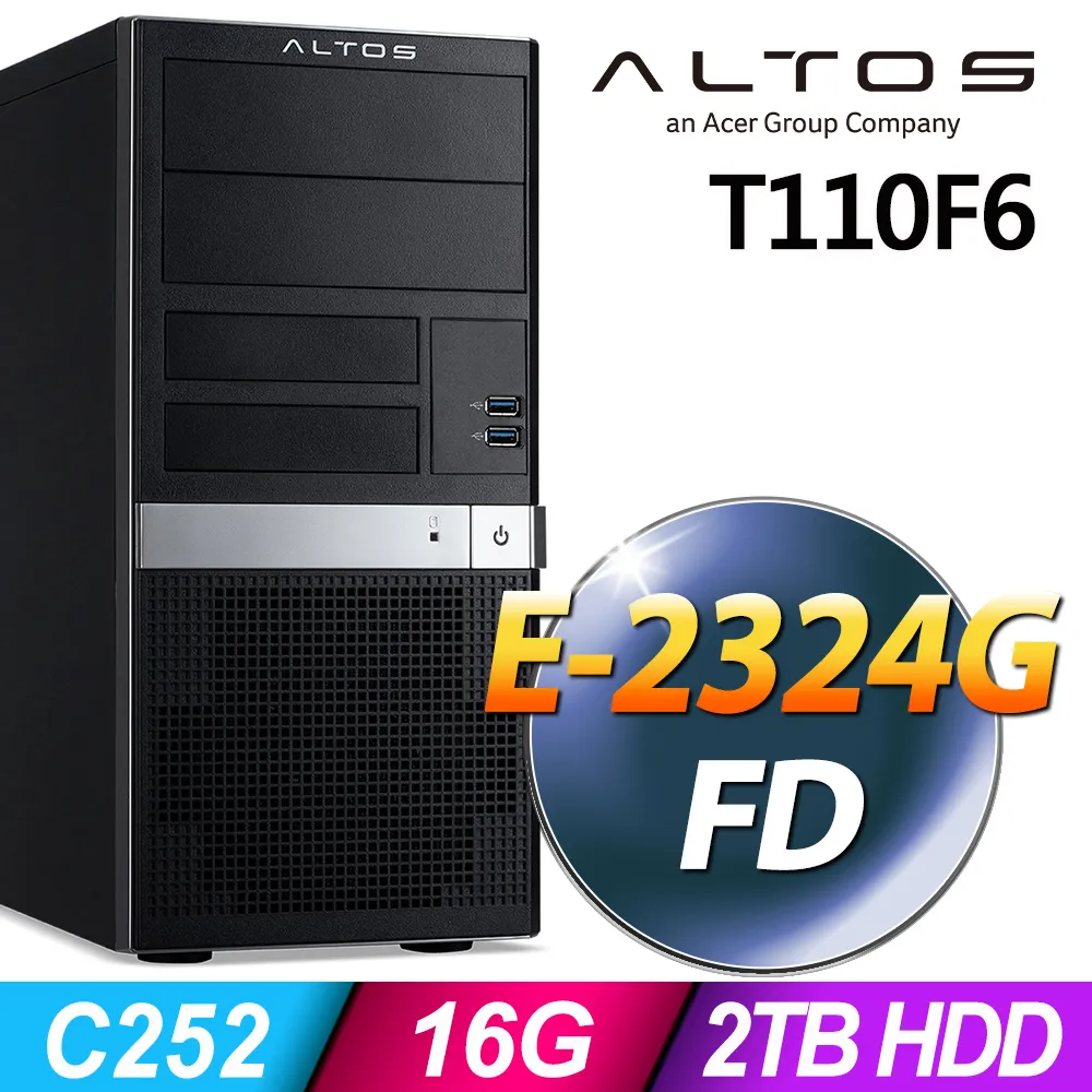 Acer Altos T110F5 商用伺服器 E-2224/64G/2TSSD+4TBX2/2019STD 歷史價格詳細信息