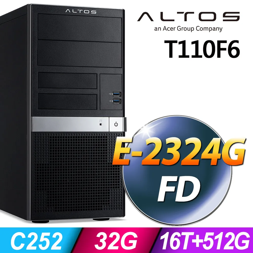 Acer Altos T110F5 商用伺服器 E-2224/64G/2TSSD+4TBX2/2019STD 歷史價格詳細信息