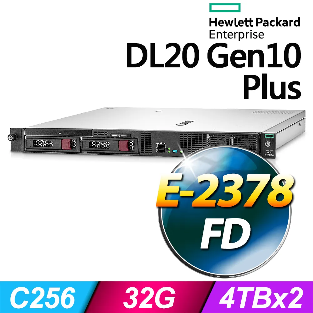 (商用)HPE DL20 Gen10 Plus 機架式伺服器(E-2378/32G/8T/FD) 歷史價格詳細信息