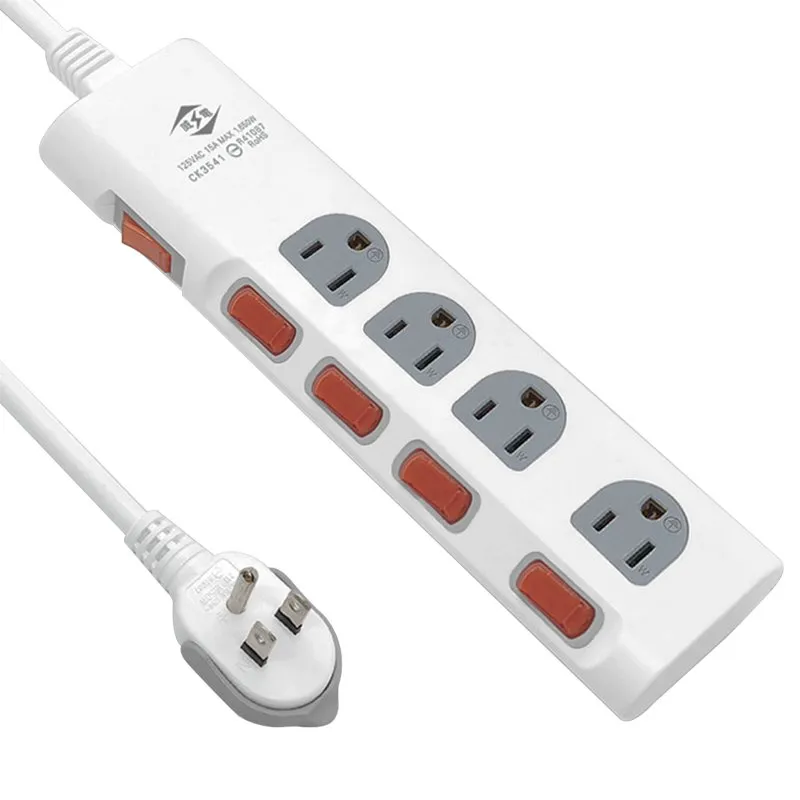 【威電】CK-3543-6 3孔5開4座 防雷擊 突波 電腦線 延長線 6尺/1.8M 歷史價格詳細信息