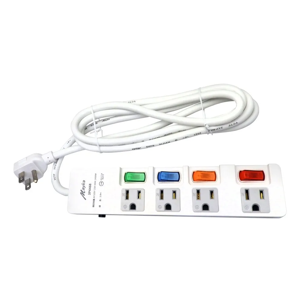【Mayka明家】3孔1開6插 電源延長線 1.2M/4呎 (SP-604-4) 歷史價格詳細信息