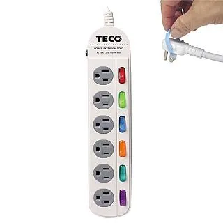 TECO 六開六插轉接電源線/插座/電源延長線/雙層結構/自動斷電/防火耐燃材料 歷史價格詳細信息