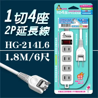 6座6切2P延長線15A 1.8M[大買家] 歷史價格詳細信息