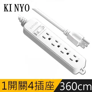 【KINYO】6開6插3孔3P插頭滑蓋安全延長線3.6M(12尺) 歷史價格詳細信息