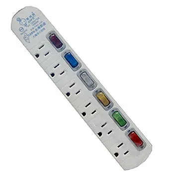 【電精靈】 6開6插座3P電腦延長線6尺(1.8米) 歷史價格詳細信息