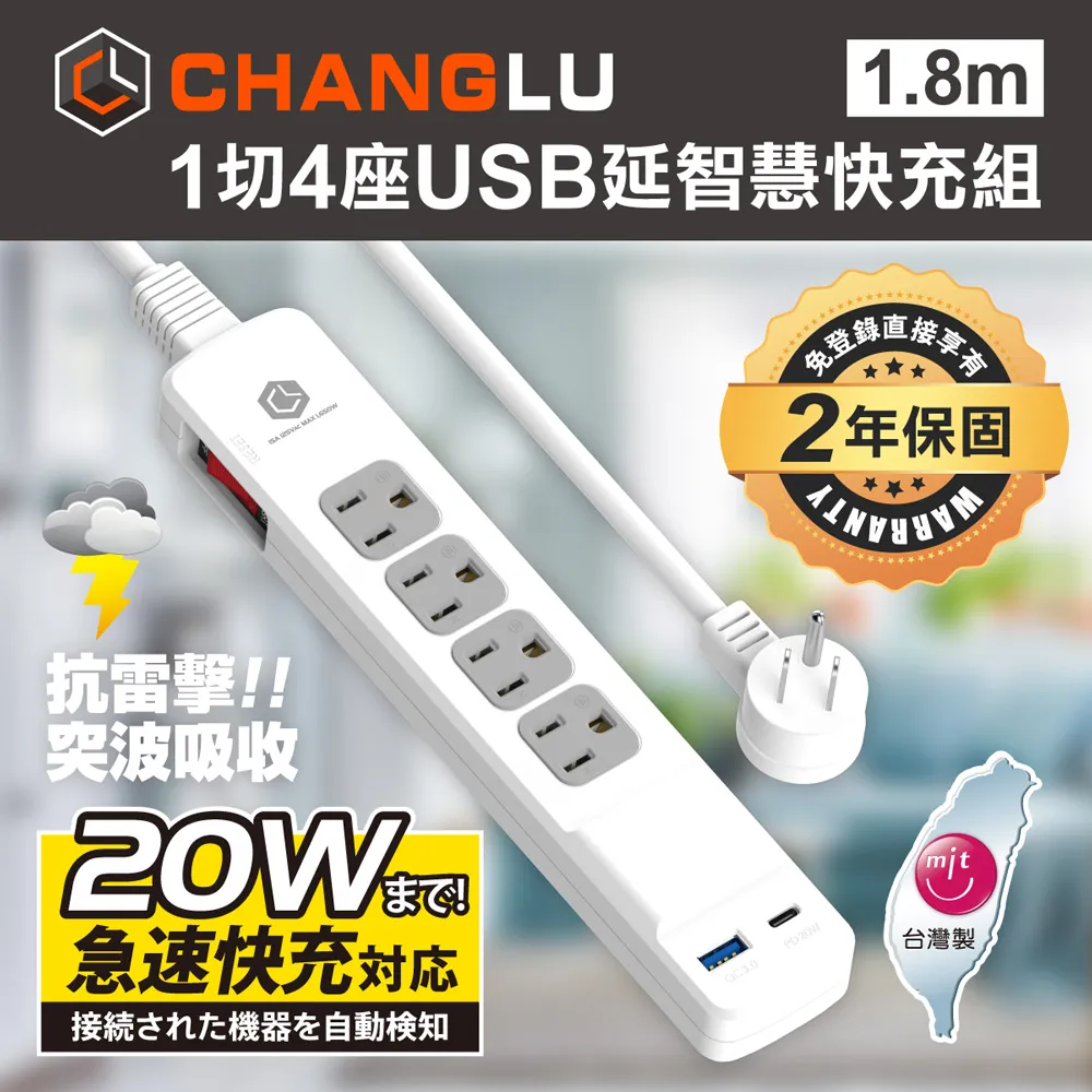 CHANGLU 5切4座3P延長線(1.8m/2.7m/12m) 歷史價格詳細信息