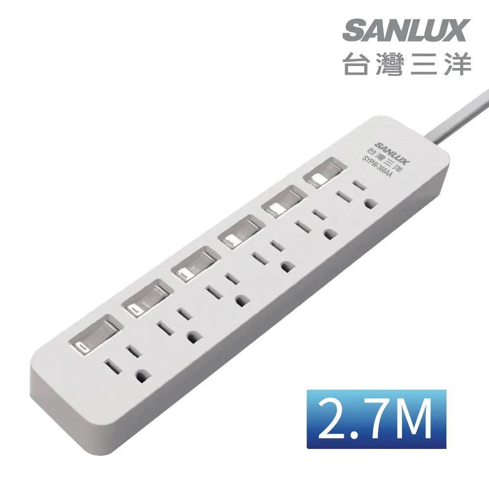 SANLUX 台灣三洋 SYPW-221A 180度 2pin 單開一對二 延長線 0.43M 歷史價格詳細信息