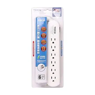 TECO 六開六插轉接電源線/插座/電源延長線/雙層結構/自動斷電/防火耐燃材料 歷史價格詳細信息