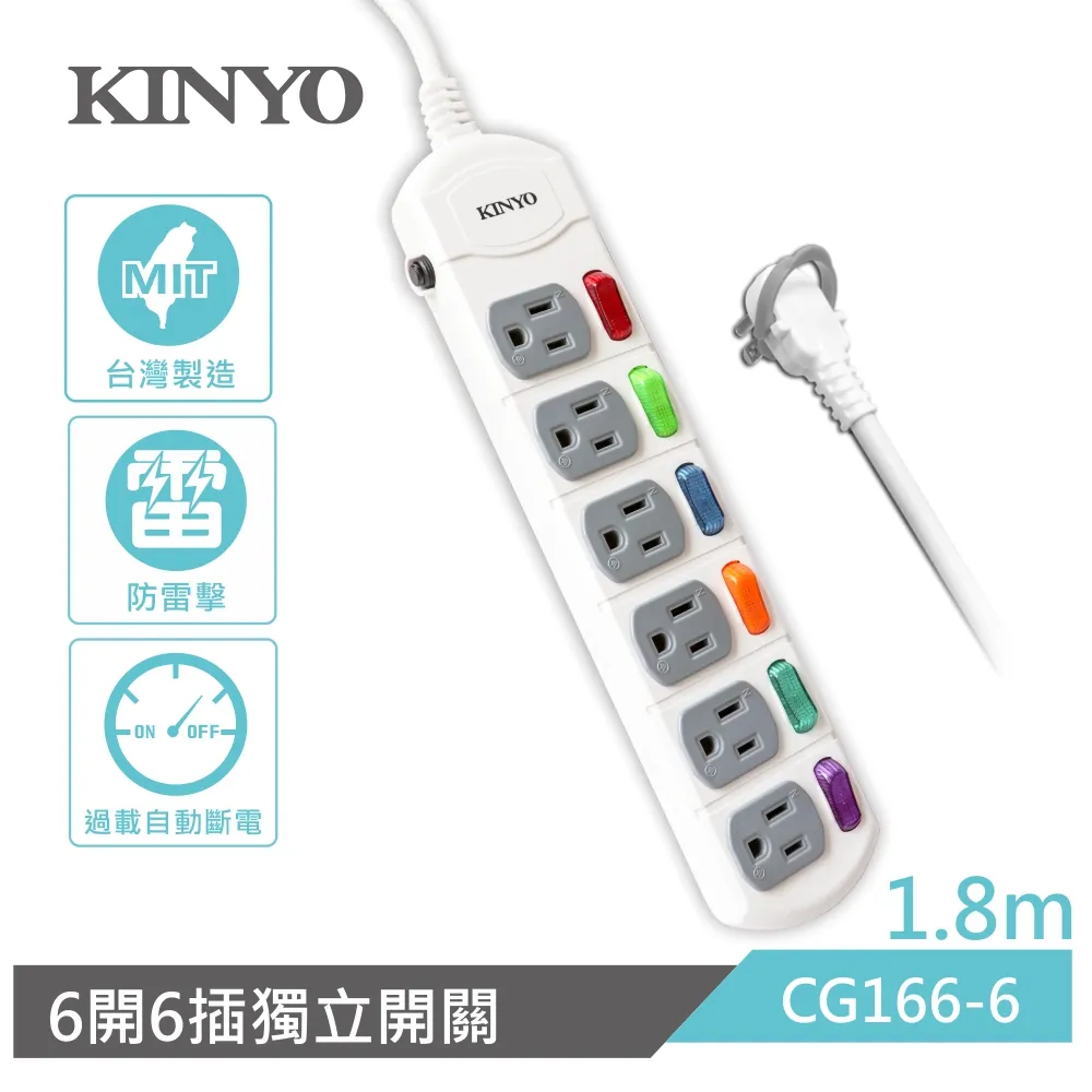 KINYO 1開6插安全延長線NSD31612(3.6M) 歷史價格詳細信息