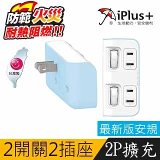 保護傘  PU-0221 2切2座 2P便利型 節能小壁插-嬰兒藍 歷史價格詳細信息