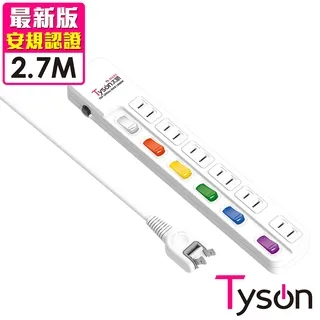 Tyson太順電業 TS-266AS 2孔6切6座延長線(轉向插頭)-4.5米 歷史價格詳細信息
