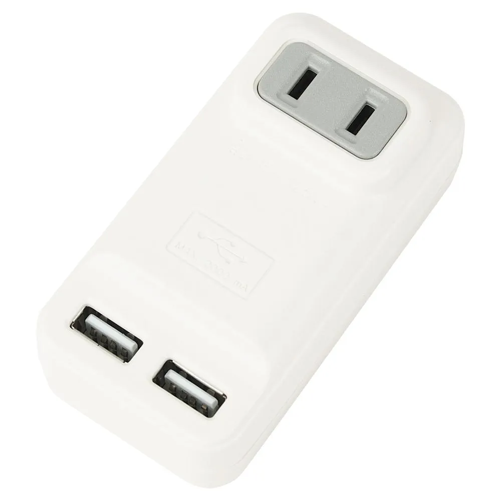 2P 分接式璧插 + USB充電座 壁插 延長線 USB 豆腐頭 出清品 9989 歷史價格詳細信息